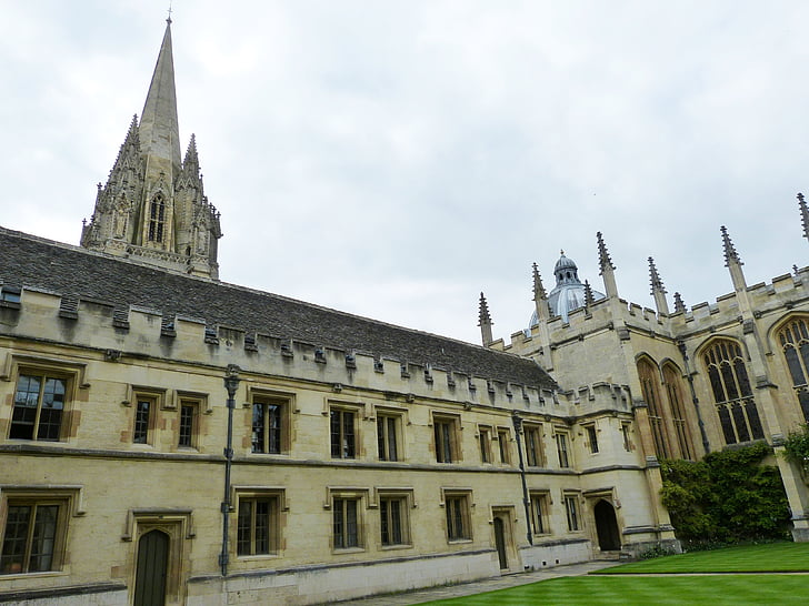Oksfordo, Anglijoje, pastatas, Architektūra, universitetas, kolegijos, istoriškai