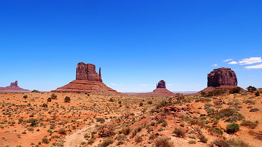 Valle, monumentos, Arizona, Valle del monumento, desierto