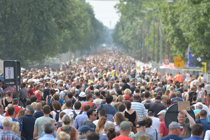 massan, personer, grupp människor, folkmassor, folkmassan, demo, concertgoers