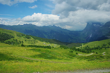 Jungfrau, Švicarska, planine, krajolik, Nema ljudi, priroda, polje