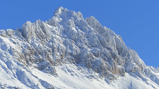 景观, 山, 冬天, 阿尔卑斯山, 自然, 雪, 首脑会议