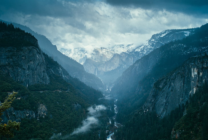 Yosemite, Park, Príroda, národné, Kalifornia, Cestovanie, Forest