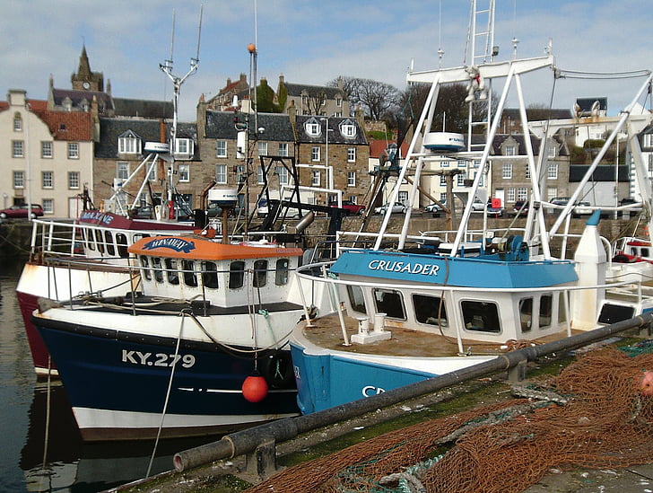 Pittenweem, Fife, rybárske člny