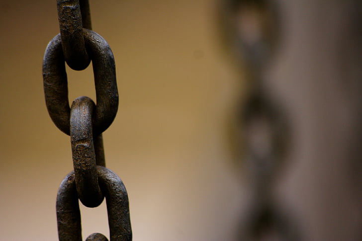 chain, iron, links of the chain, connected, connectedness, force