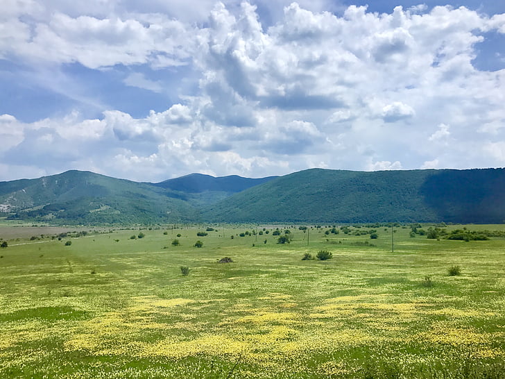 Himmel, Grün, Sommer, Saison, Natur, Berg, Landschaft