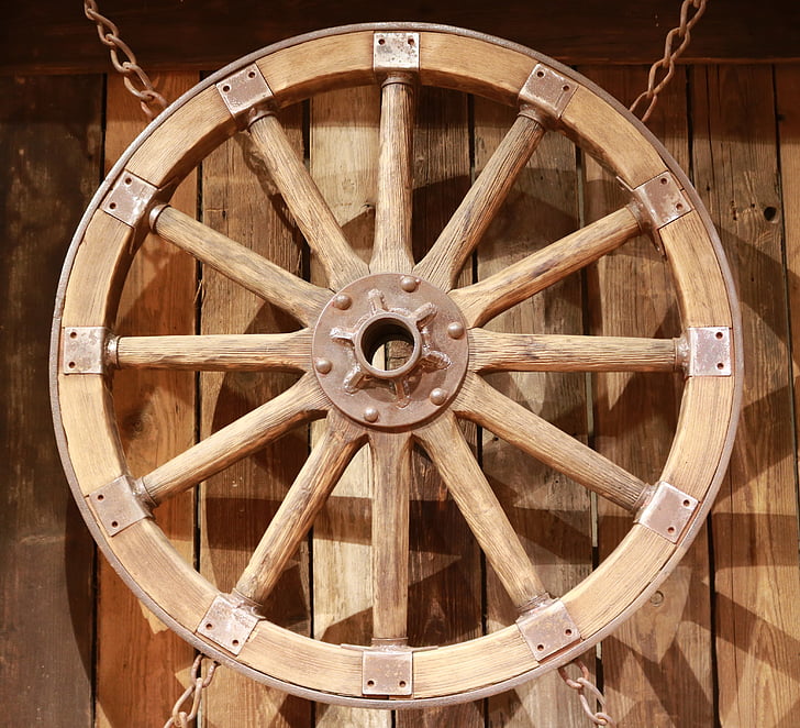 Дерев'яне колесо, колесо, Старий, дерев'яні колеса, Деревина, античні, Dare