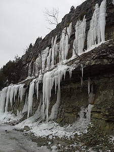 Ice, natur, kalksten, sten, kolde, ZE, vejr