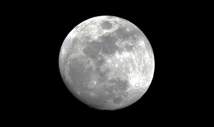 Moon, ruumi, taevas, öö, astronoomia, täielik, kuu pind