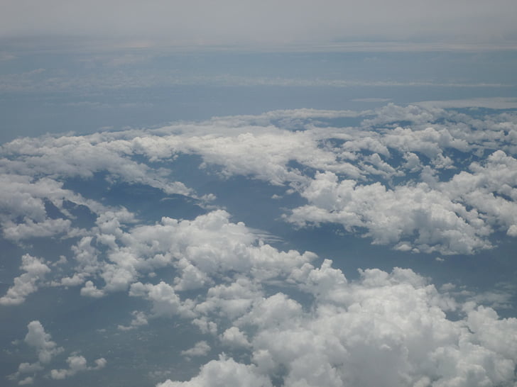небо, облака, Голубой, Cloudscape, Природа, Облачно