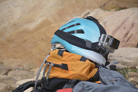 hjelm, klatring, vandreture, Roche, natur