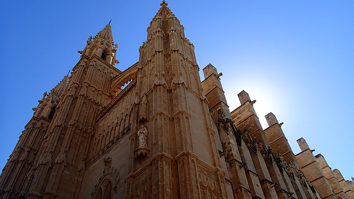 Cathédrale de Palma, Cathédrale, Cathédrale de santa maria de palma, Église, architecture, vieux, la seu