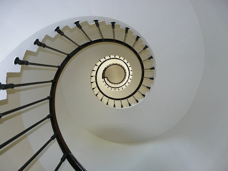 spiral staircase, staircase, stairs