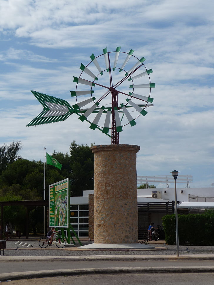 windmill, mallorca, landmark