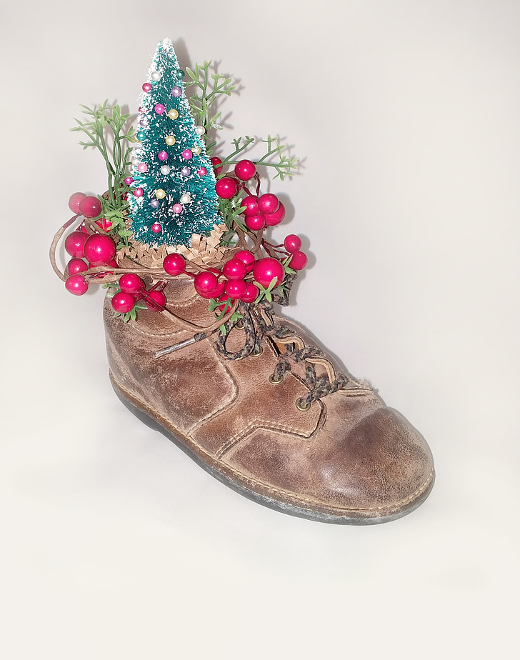 Karácsony, cipő, dekoráció, Holiday, Xmas, szórakozás, december