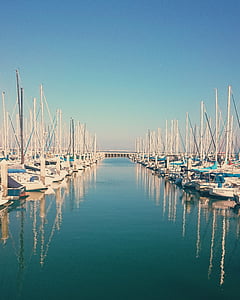 boats, harbor, harbour, ocean, sail boats, water, nautical Vessel