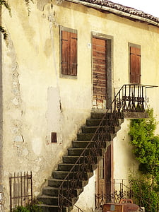 stairs, gradually, external staircase, facade, home, staircase, architecture