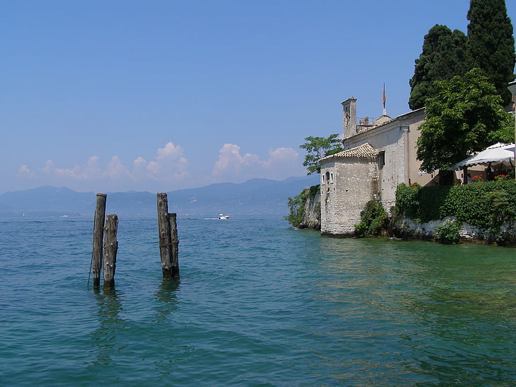 Lago di garda, Garda, İtalya, gökyüzü, Deniz