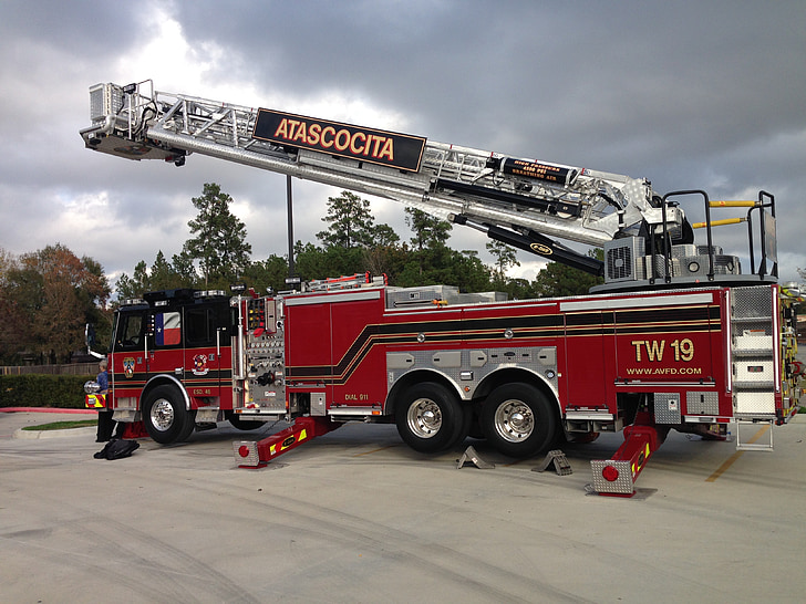 firetruck, rescue, vehicle