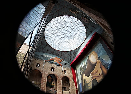 Dali, Museum, indvendig, arkitektur, Catalonien, Salvador, Figueras