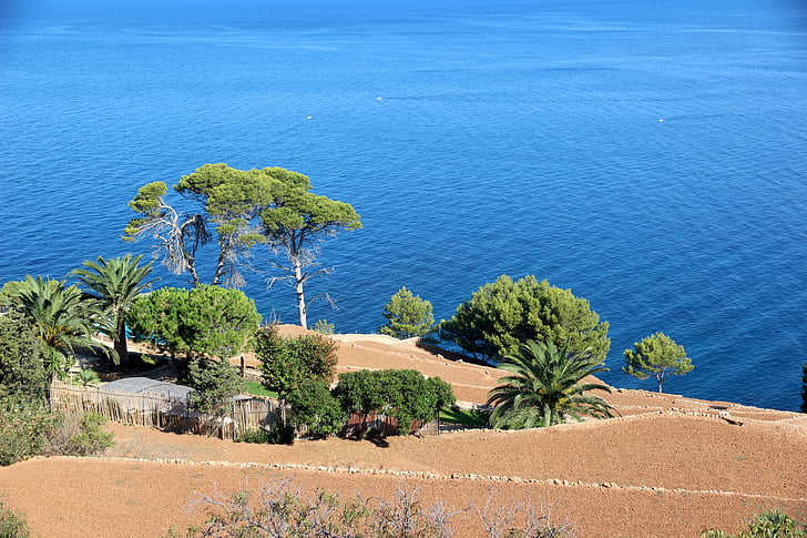 Mar, l'aigua, Costa, blau, paisatge, Mallorca, vacances
