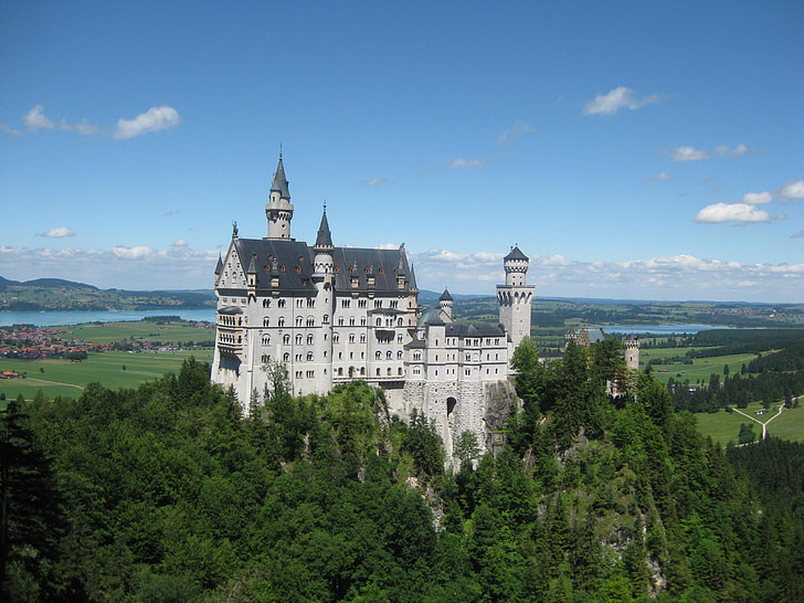 slottet, Kristin, slottet Neuschwanstein, Fairy castle, Allgäu, Bayern