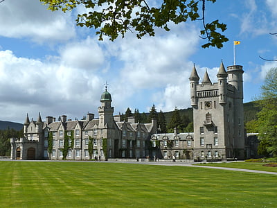 Balmoral castle, monument, gamle, historiske, vartegn, middelalderlige, arkitektur