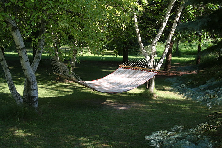 hammock, sling, relax, rest, leisure, outdoors, relaxation