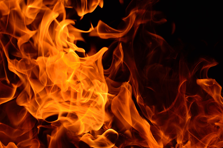 eld, Vacker, Flame, Fire - naturfenomen, värme - temperatur, bränning, röd