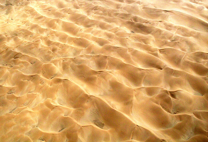 desert, sand, light and shade, rippled sand, dunes, aerial shot, golden sand colors