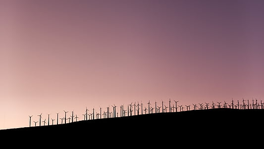 windmolen, veld, boerderij, zonne-energie, energie, berg, Highland