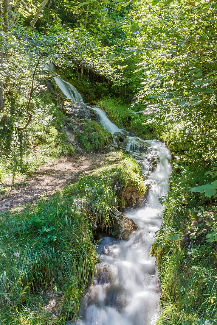 Bach, Příroda, voda, Creek, toku, zelená, krajina