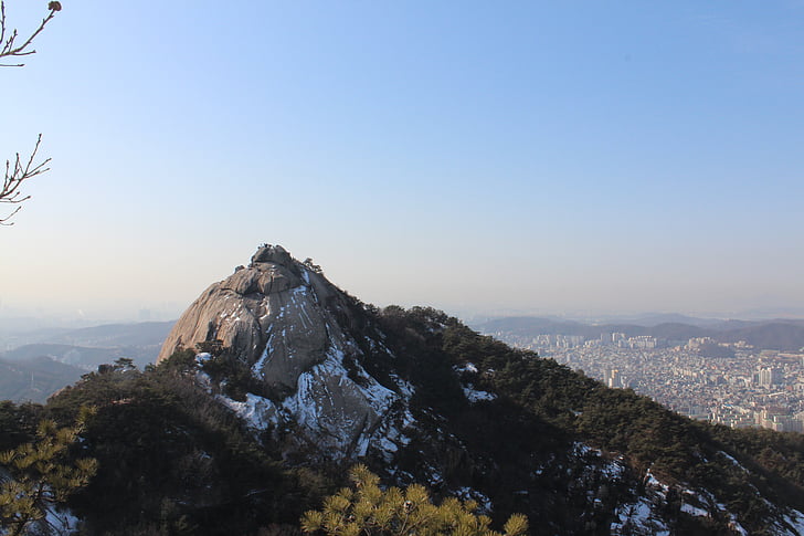 the city of san, mountain, bukhansan mountain