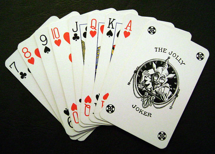 kortspel, spelkort, Joker, PIK, Cross, ACE