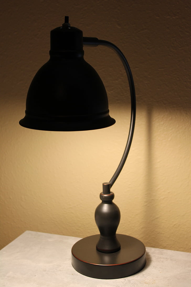 Lampa, Lampa stołowa, światło, czytanie, Strona główna, retro, konstrukcja