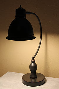 lampe, bordlampe, lys, lesing, hjem, retro, design