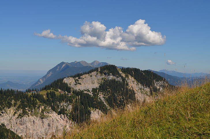 pemandangan, liburan, pegunungan, Bavaria, kejauhan, Alpine