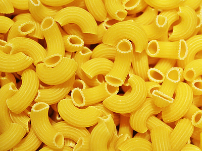 nudler, gul, pasta, mad, spise, kulhydrater, italiensk