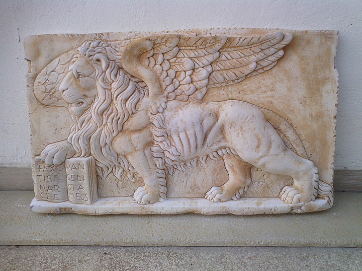 Leo, Venedig, skulptur, Bas relief, kunstneriske, monument