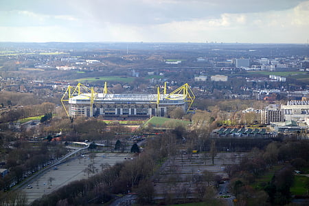 Stadion, BVB, Borussia, Borussia dortmund, Dortmund, sepak bola, penggemar sepak bola
