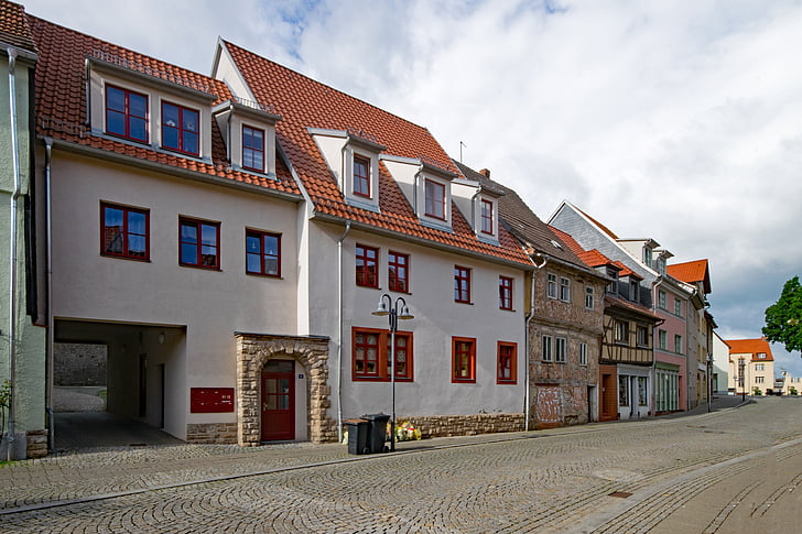 Sangerhausen, Saxônia-anhalt, Alemanha, prédio antigo, locais de interesse, cultura, edifício