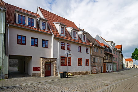 Sangerhausen, Sasko Anhaltsko, Německo, stará budova, zajímavá místa, kultura, budova