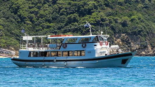 круиз лодка, море, ваканция, лято, Туризъм, свободно време, Гърция