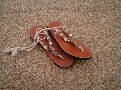 sandaalit, Beach, kesällä, Holiday