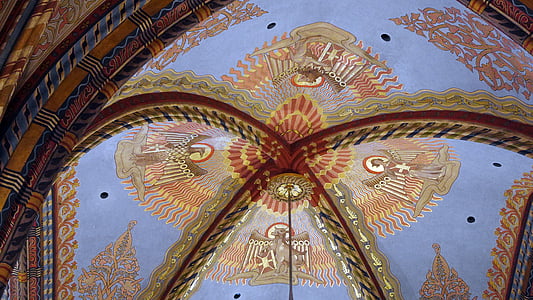 Matthias church, strop, nástenné maľby, pamiatka, Architektúra