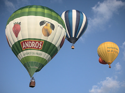 verdensomspennende, fly med varmluftballong, Rocamadour