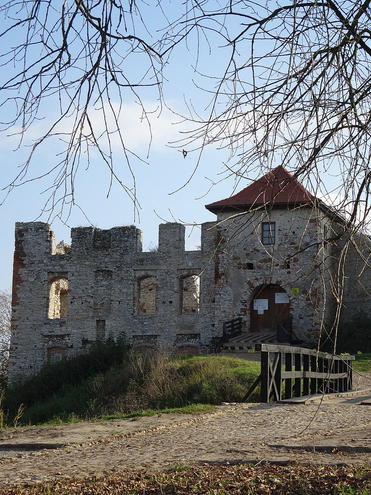 rabsztyn, Polen, Castle, Crash, monument, arkitektur, historie