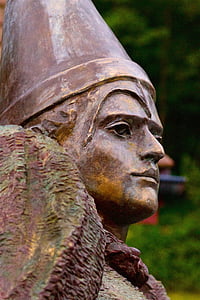 лицо, человек, шлем, Статуя
