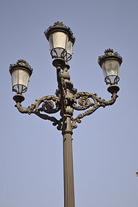 fények, világít, lámpaoszlop, elemek, utca fény, elektromos lámpa, lámpa