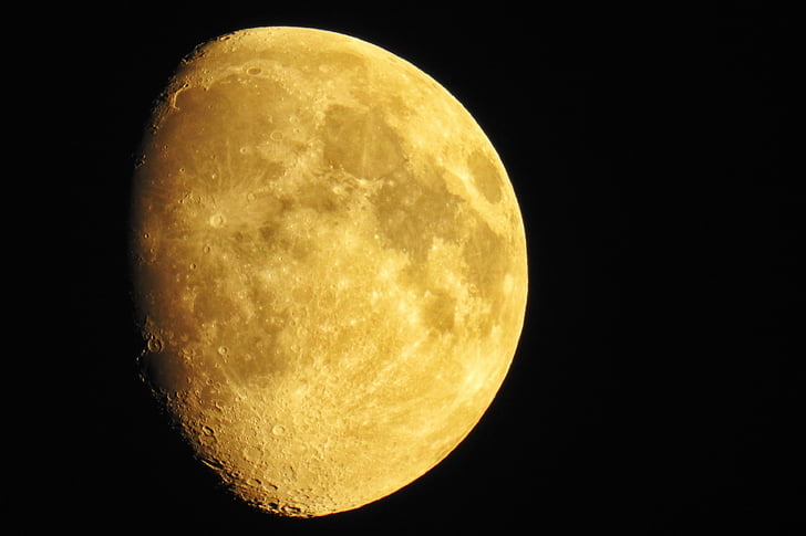 mesiac, mesiaci krátery, noc, mesačný svit, Satelitná, noc fotografiu, Earth moon