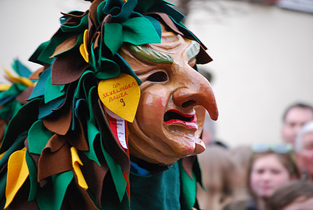 Carnaval, mardi gras, Allemagne, masque, défilé, sorcière